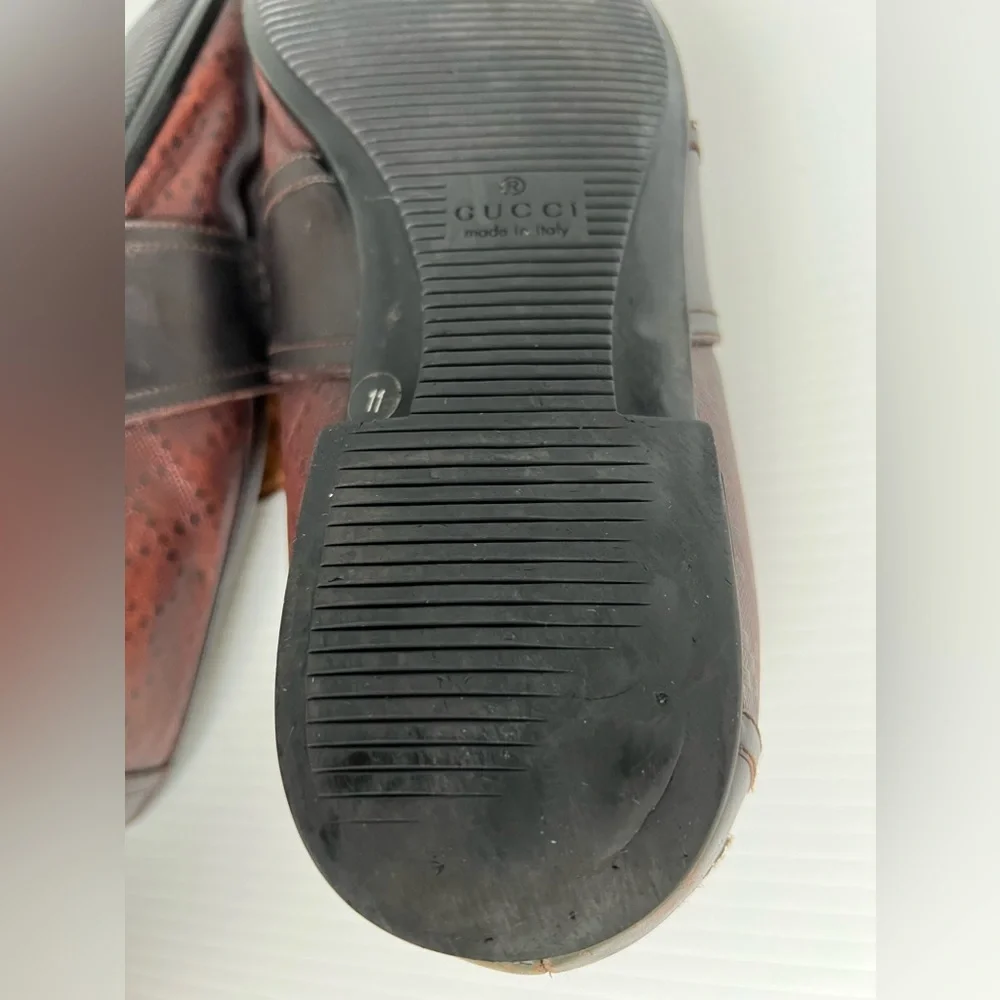 Gucci Brown Leather Loafer size 11